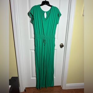 SOFT SURROUNDINGS Vibrant Green Jumpsuit size XL - COMFY!